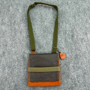 Mywalit Crossbody Bag Womens Olive Brown Orange Colorblock